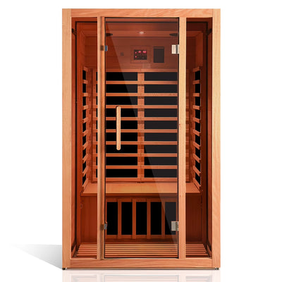 2-Person Extendable Far Infrared Sauna – Hemlock Wood