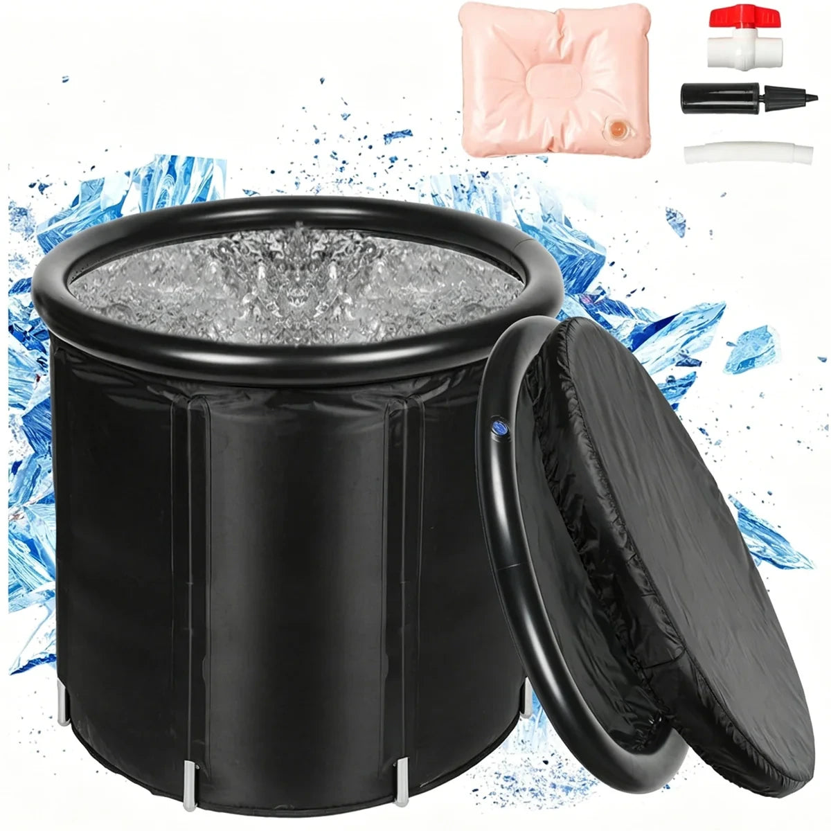 105 Gallons Ice Bath Cold Plunge Tub with Cover for Indoor Outdoor for Recovery, Cold Water Therapy, Athletes — product view 2