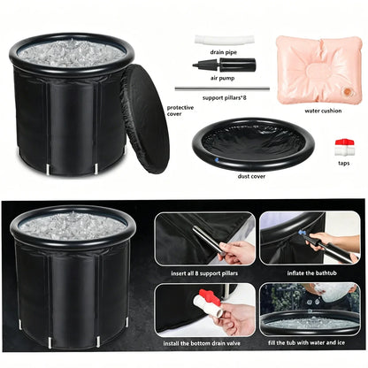 105 Gallons Ice Bath Cold Plunge Tub with Cover for Indoor Outdoor for Recovery, Cold Water Therapy, Athletes — product view 4